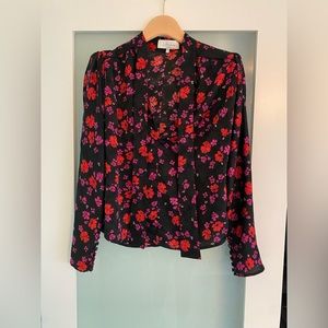 L’Academie Floral Long Sleeve Blouse